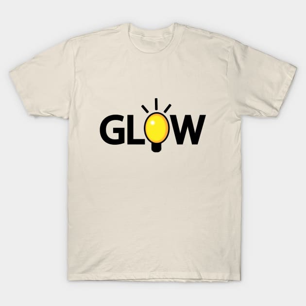 Glow glowing artistic design T-Shirt by DinaShalash